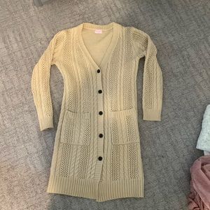 NWOT cream cardigan